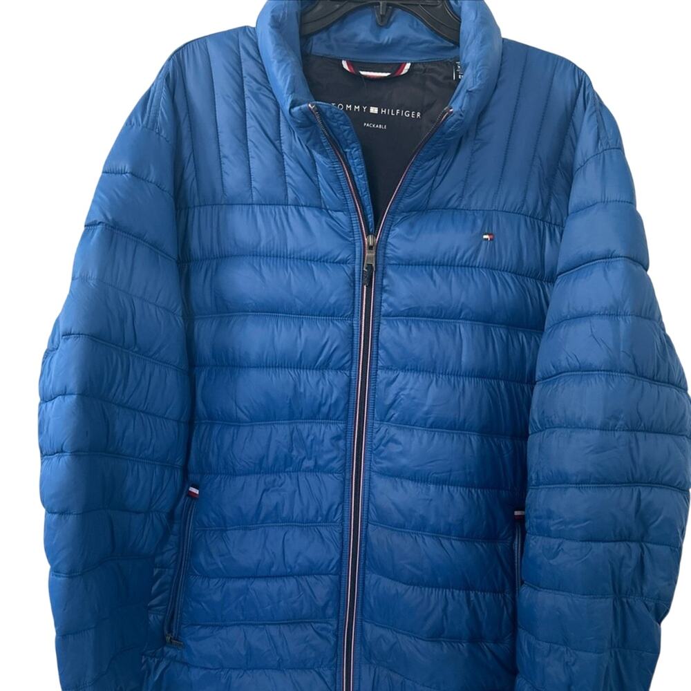 Men’s Tommy Hilfiger Quilted Down Blue Packable Jacket